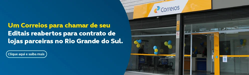 Banner Promocional Correios